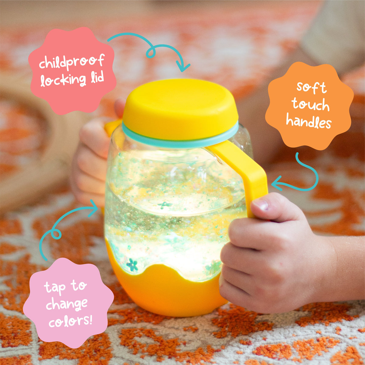 Glo Pal Sensory Play Jar Yellow