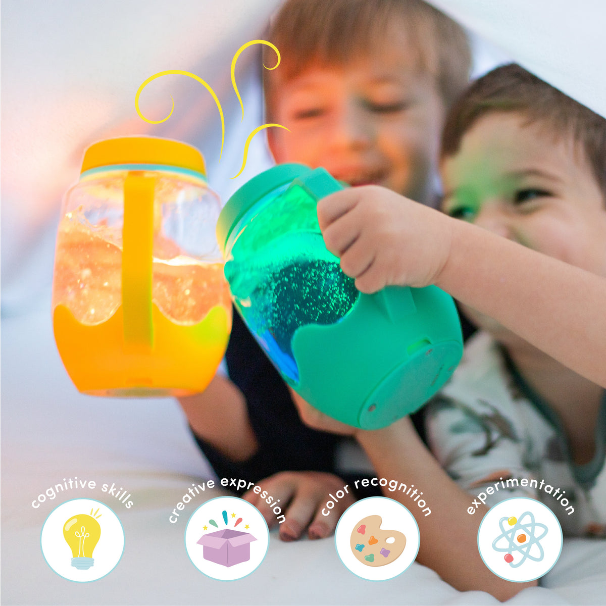Glo Pal Sensory Play Jar Yellow